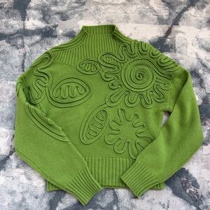Cult Gaia Deva knit sweater - Pistachio